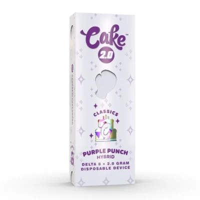 Cake delta 8 2 gram Disposable purple punch