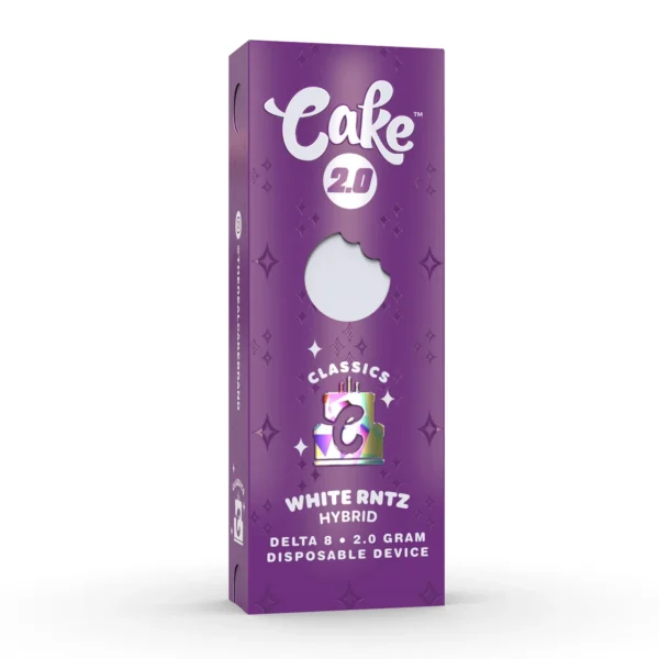 Cake delta 8 2 gram Disposable white rntz